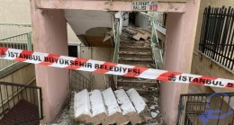 İstanbul Avcılar’da merdivenleri çöken bina mühürlendi